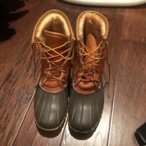 Fur lined LL Bean boots